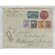 ARGENTINA 1910 SOBRE ENTERO POSTAL CIRCULADO A ALEMANIA CON FRANQUEO MIXTO LIBERTAD SAN MARTIN EN OVALO Y CENTENARIO DEL ´10